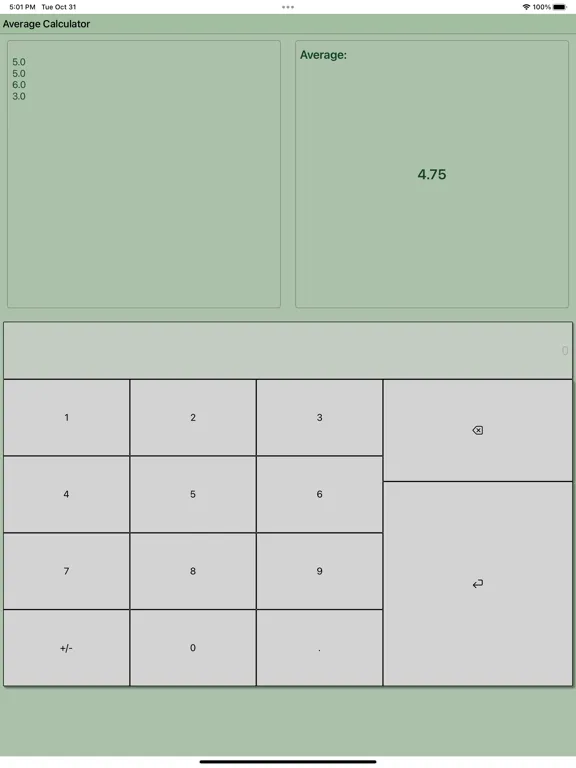 Zrzuty ekranu Average Calculator Professiona iPad 
