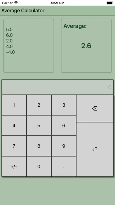 Zrzuty ekranu Average Calculator Professiona