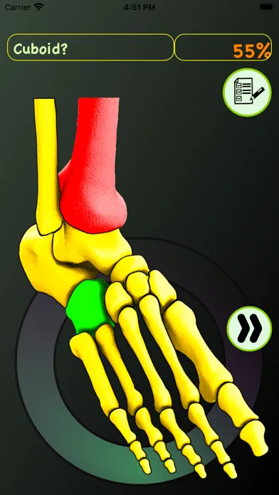 Foot Bones: Speed Anatomy Quiz スクリーンショット