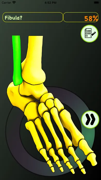 Foot Bones: Speed Anatomy Quiz スクリーンショット