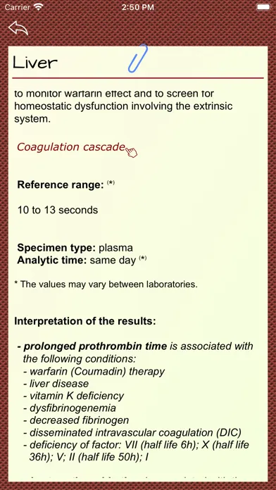 Zrzuty ekranu Blood Test Results: Lab Values