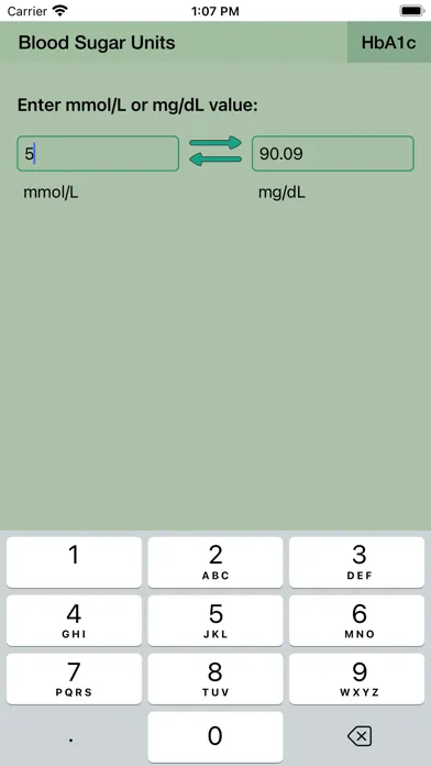 Скриншоты Blood Sugar Unit Converter