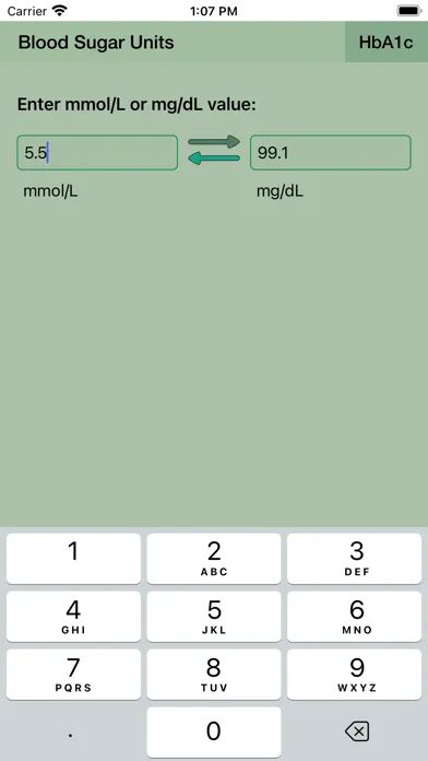 Скриншоты Blood Sugar Unit Converter