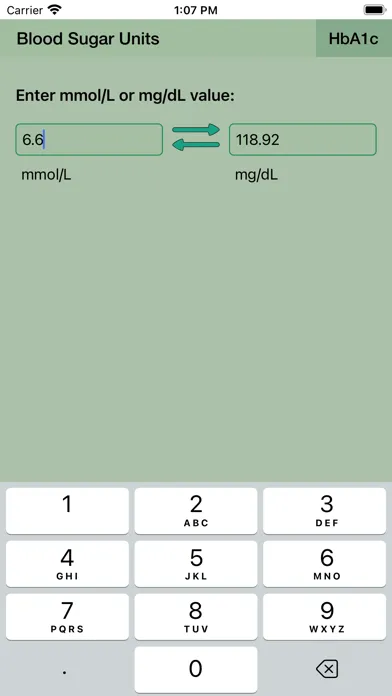 Скриншоты Blood Sugar Unit Converter