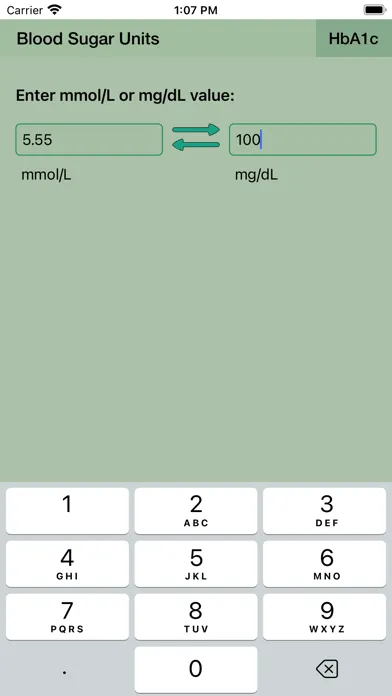 Скриншоты Blood Sugar Unit Converter