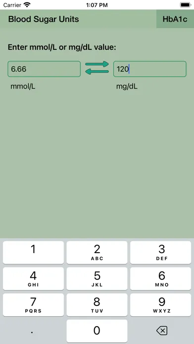 Скриншоты Blood Sugar Unit Converter