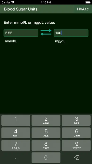 Скриншоты Blood Sugar Unit Converter