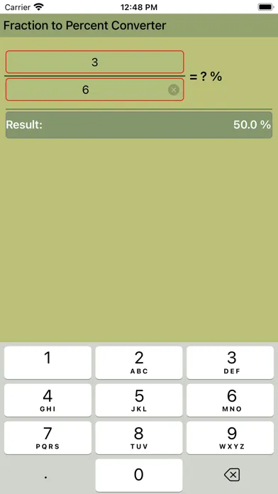 Tangkapan layar Fraction to Percent Converter