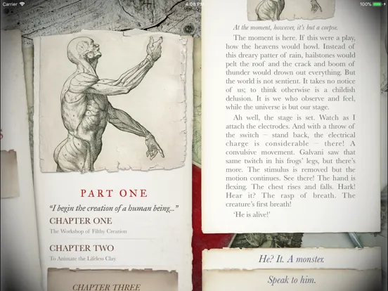 Frankenstein: Interactive iPad  स्क्रीनशॉट