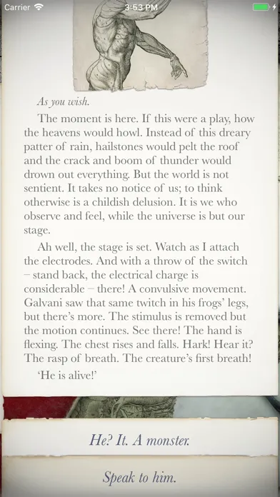 Frankenstein: Interactive स्क्रीनशॉट