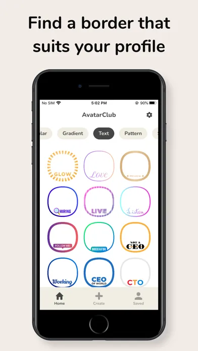 Zrzuty ekranu Border for Clubhouse Profiles