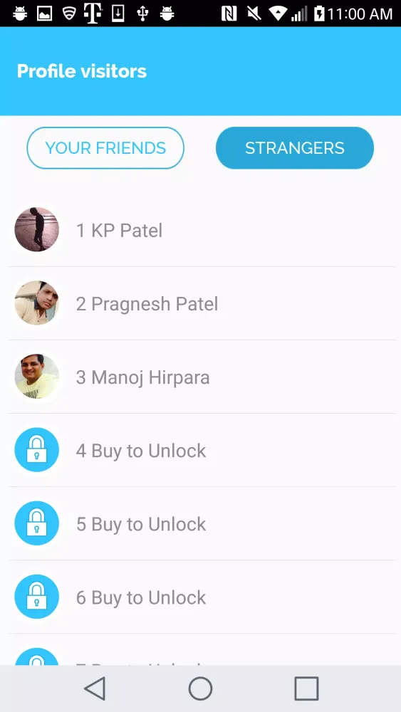 Tangkapan skrin Profile Visitors for facebook