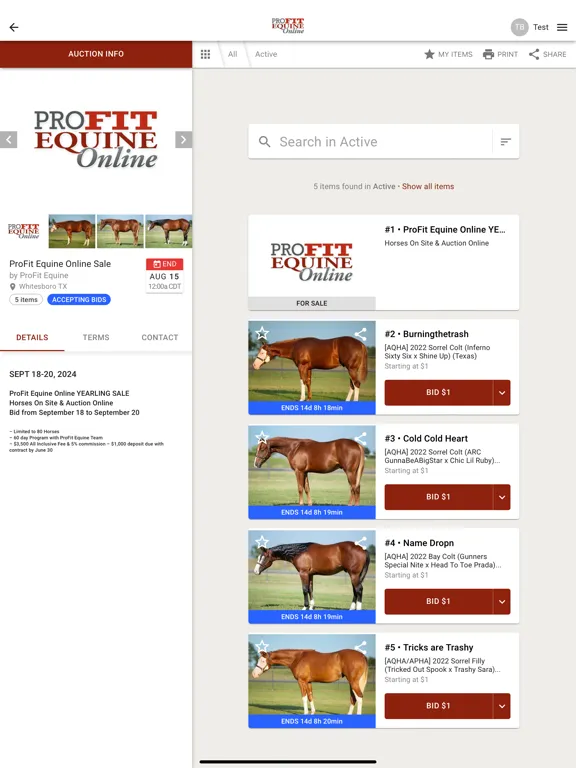 Screenshot di ProFit Equine iPad 