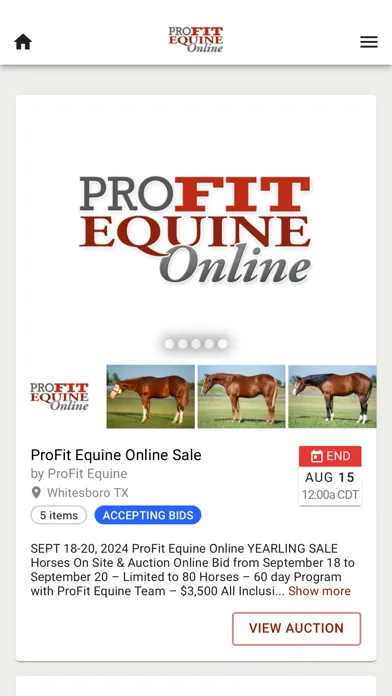 Screenshot di ProFit Equine