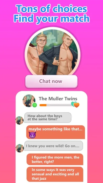 Tangkapan skrin notAlone — Love Chat Story