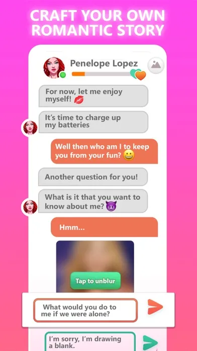 Tangkapan skrin notAlone — Love Chat Story