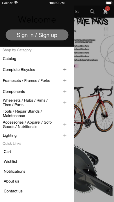 Profound Bike Parts スクリーンショット