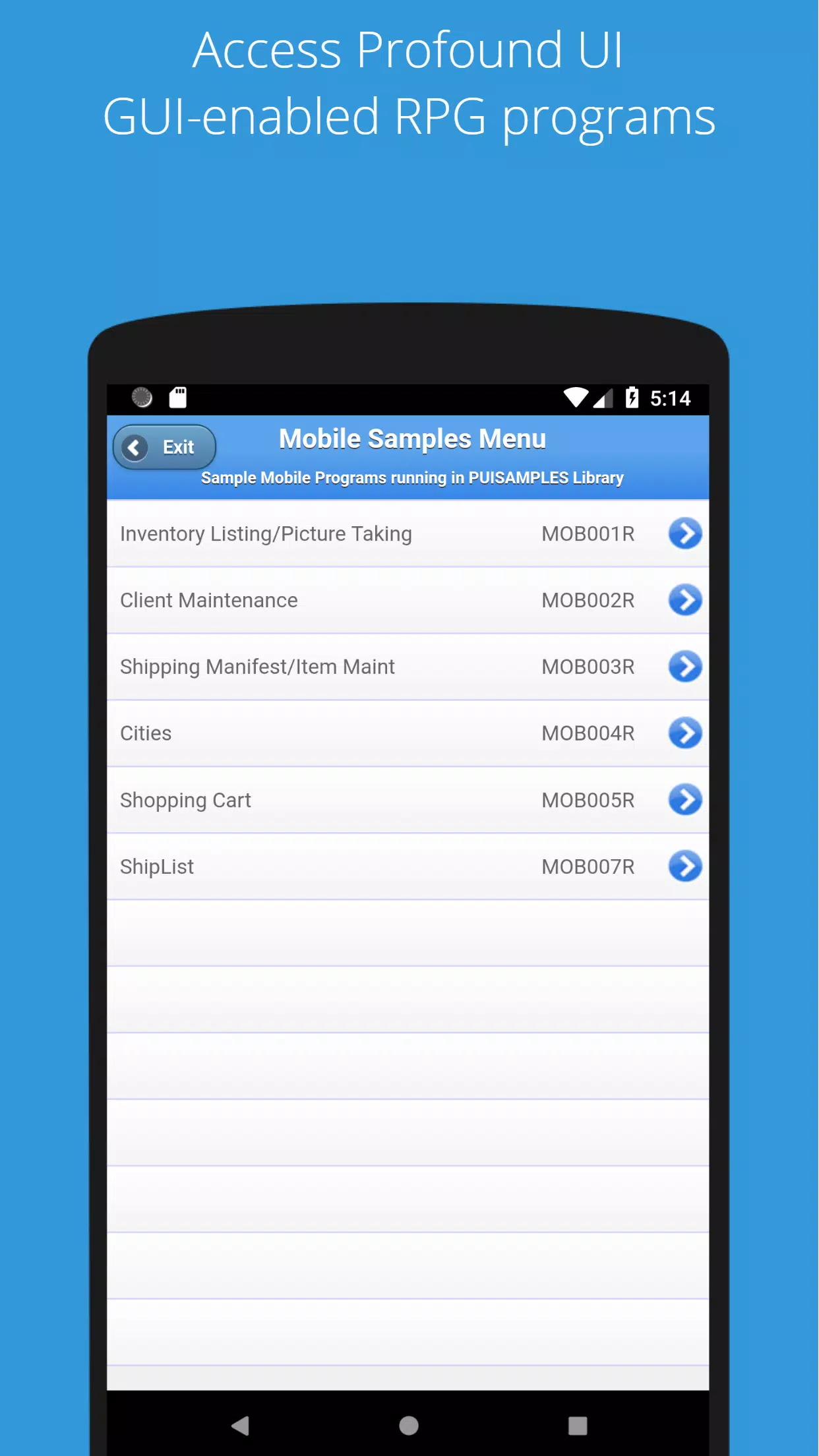 Profound UI স্ক্রিনশট