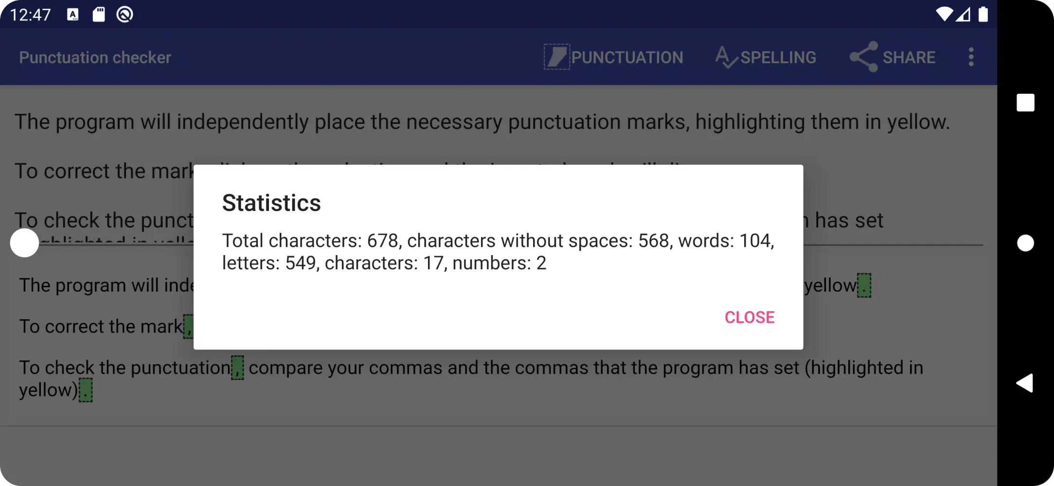 Grammar checker and corrector スクリーンショット
