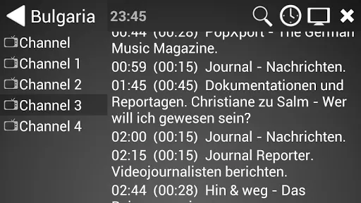 Capturas de pantalla de ProgTV Android
