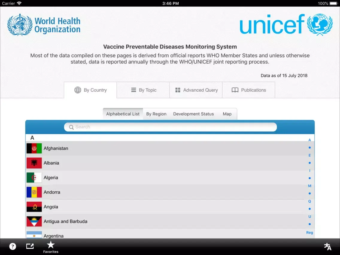Immunization Summary iPad  Screenshots
