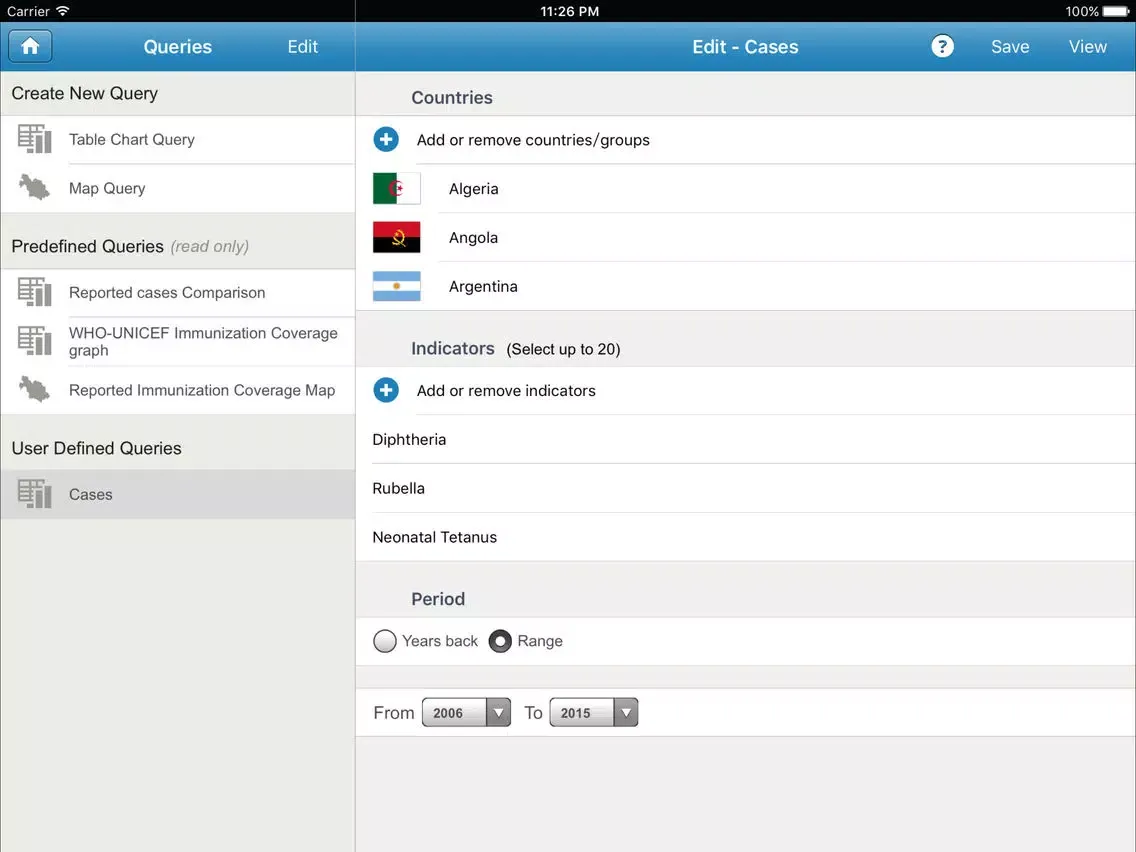 Immunization Summary iPad  Screenshots