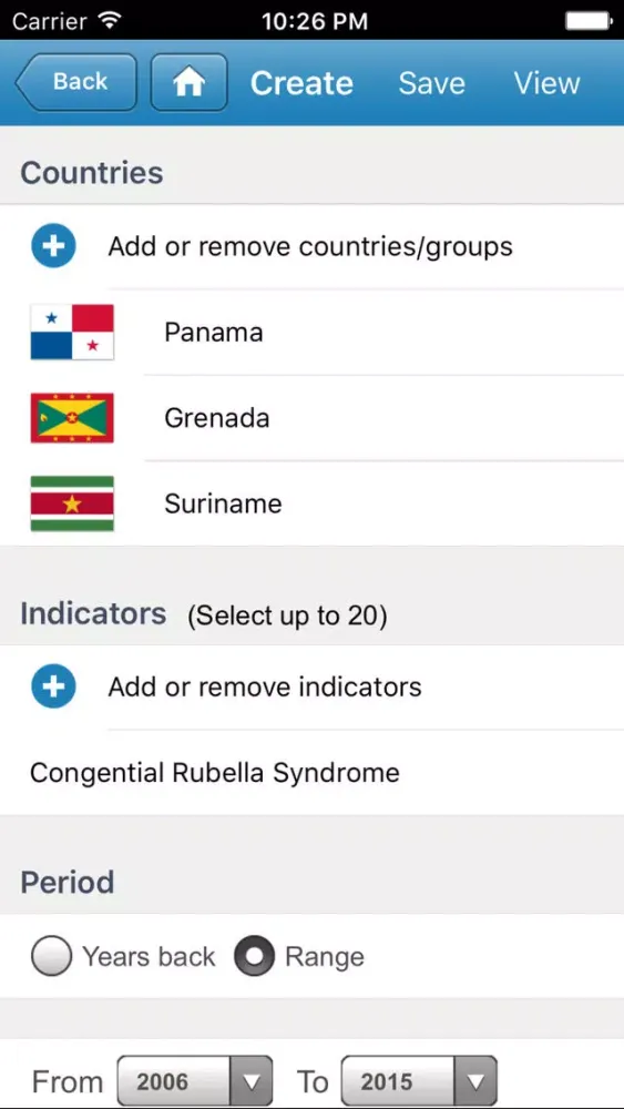 Immunization Summary Screenshots