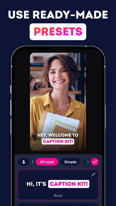Screenshot di Captions for Video Caption Kit