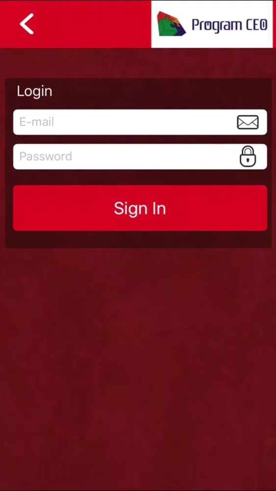 Tangkapan skrin Program Ceo