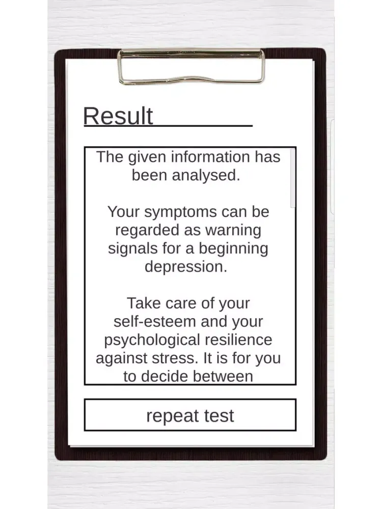 New! Depression Test iPad  Screenshots