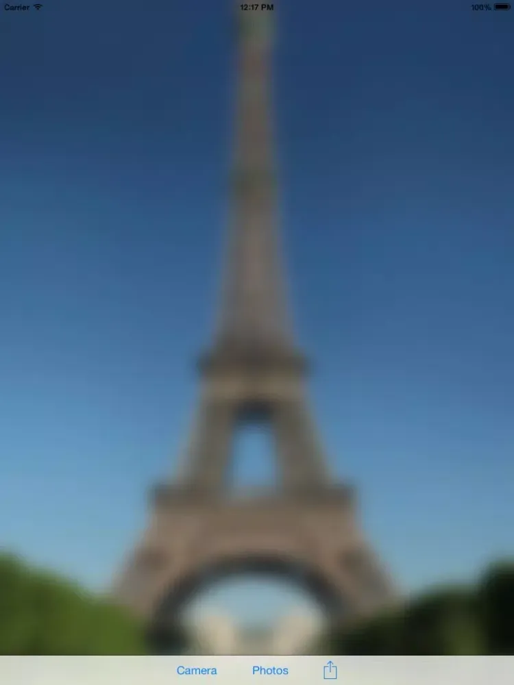 Blurred Camera iPad  स्क्रीनशॉट