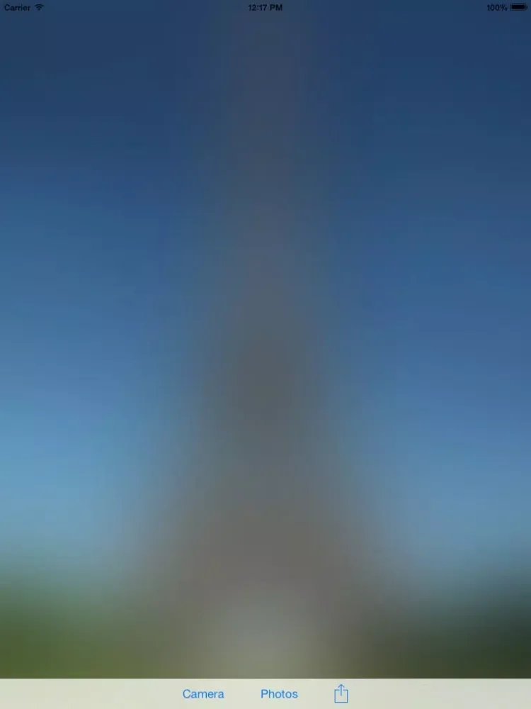 Blurred Camera iPad  स्क्रीनशॉट