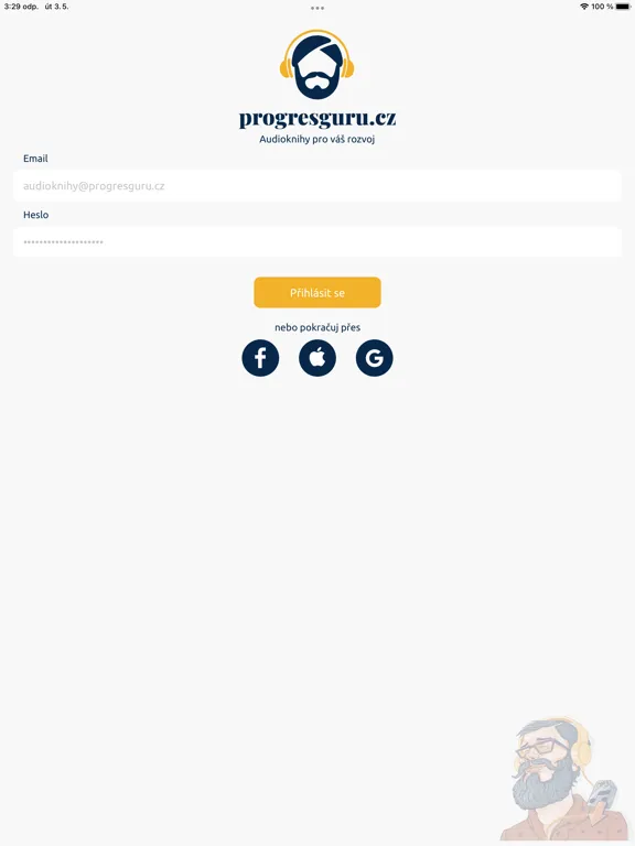 ProgresGuru audioknihy iPad 应用截图