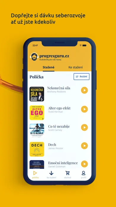 ProgresGuru audioknihy应用截图