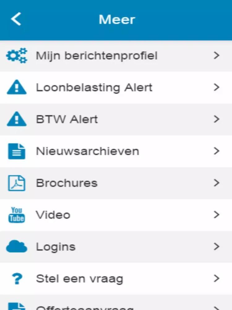 Ảnh chụp màn hình của MK Accountants iPad 