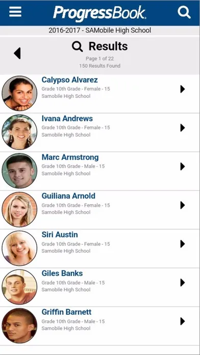 Скриншоты ProgressBook SIS Admin