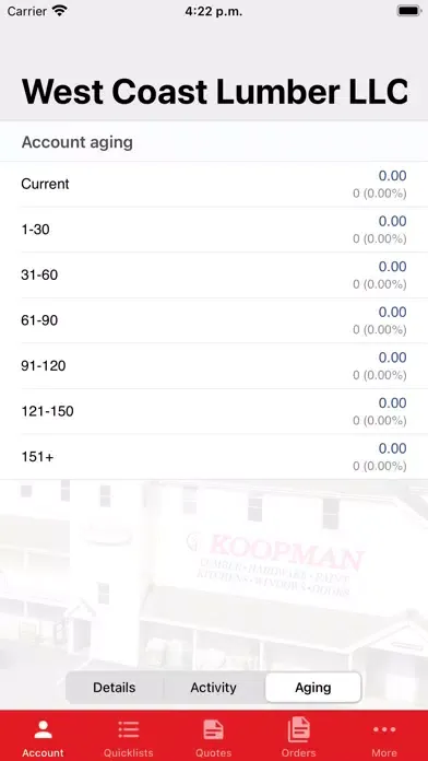 Koopman Lumber Web Track應用截圖