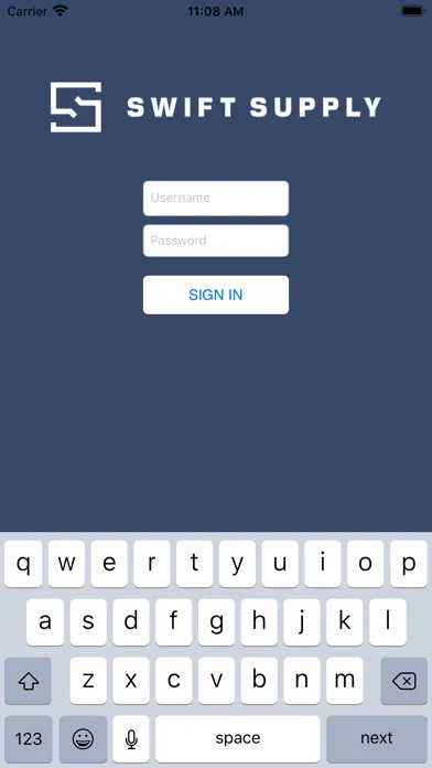 Ảnh chụp màn hình của Swift Supply Web Track