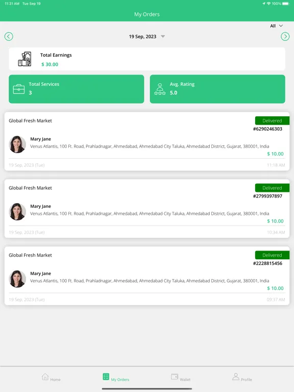 ProGrocery Driver iPad スクリーンショット