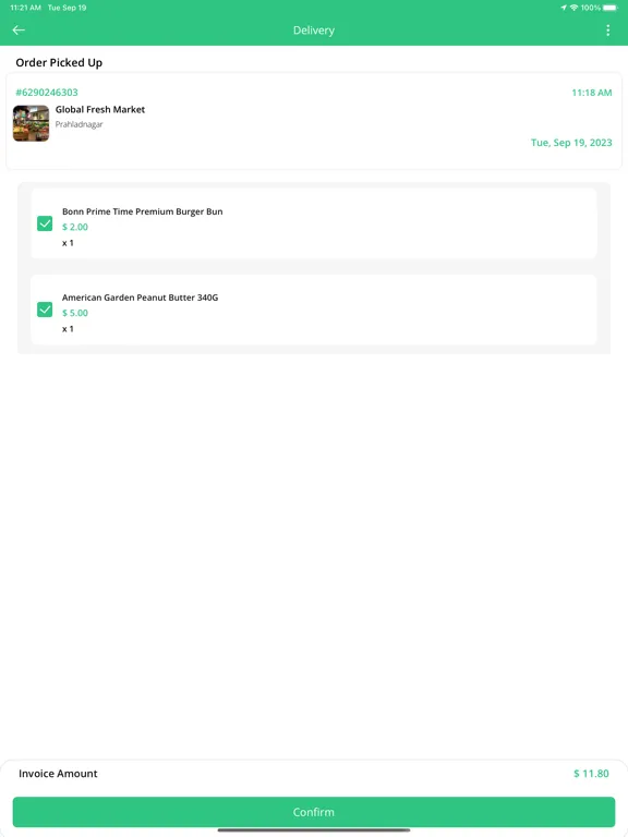 ProGrocery Driver iPad スクリーンショット