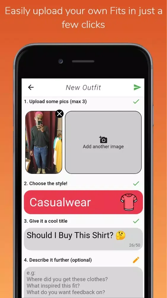 FireFit: Share & Ask Rate OOTD स्क्रीनशॉट