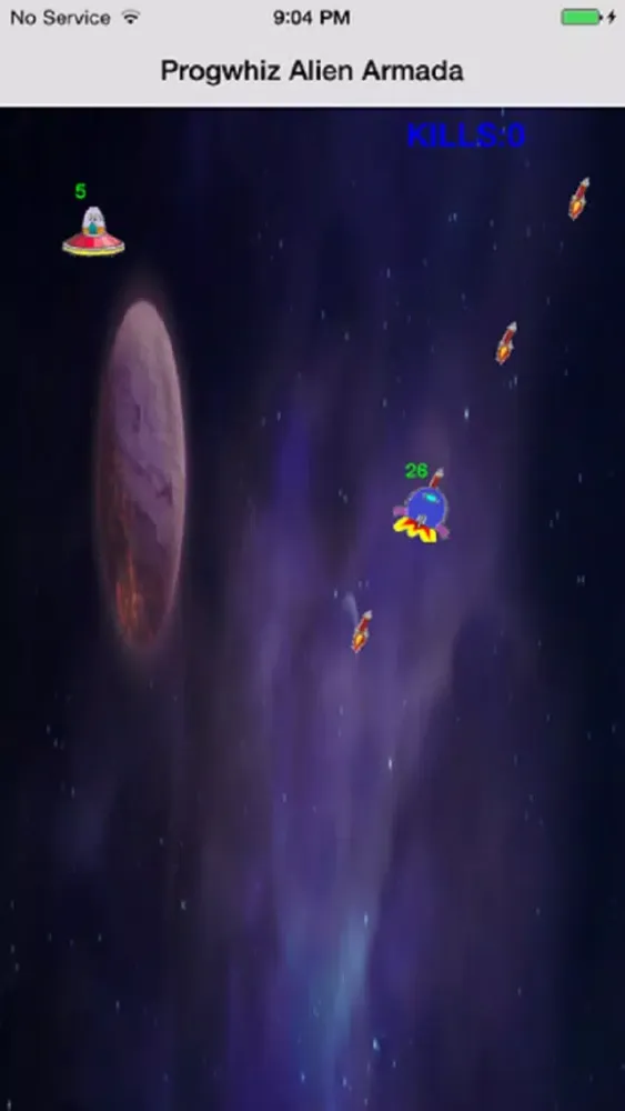Progwhiz Alien Armada 스크린샷