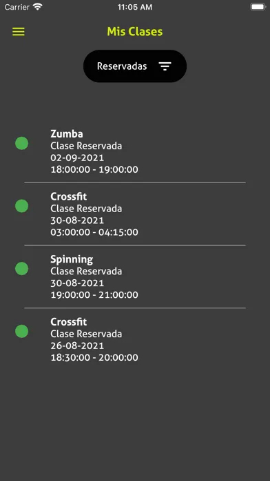 Tangkapan layar XperFit