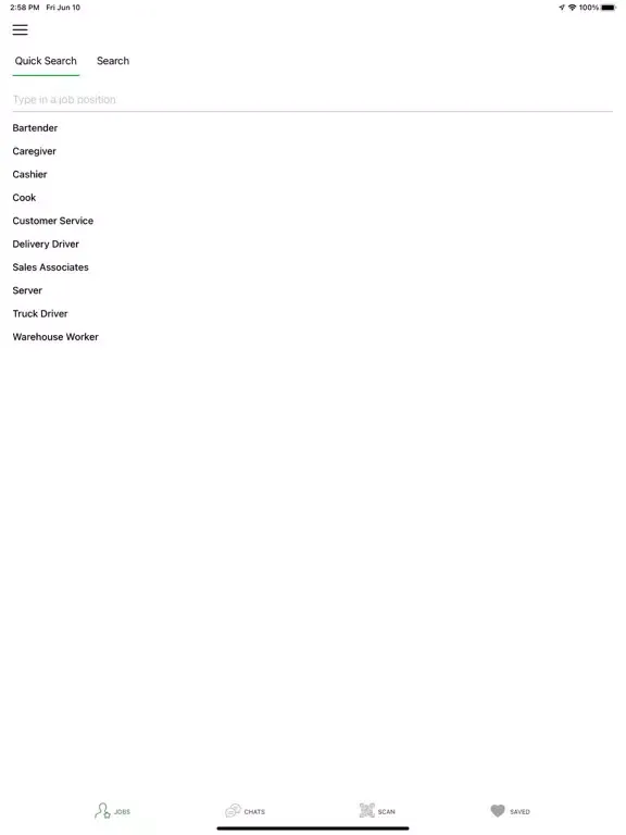 Capturas de pantalla de Hiring.chat - find local jobs iPad 