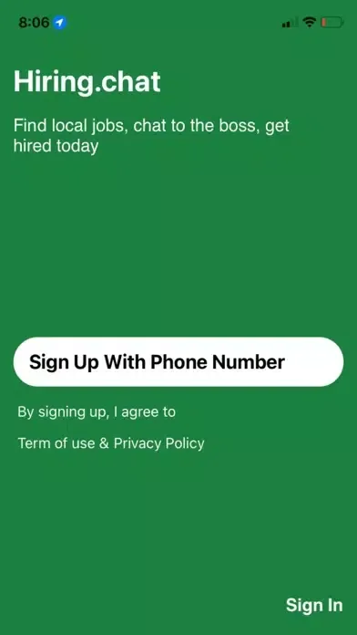 Capturas de pantalla de Hiring.chat - find local jobs