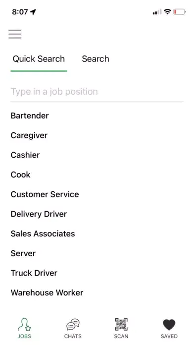 Capturas de pantalla de Hiring.chat - find local jobs