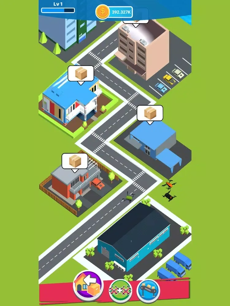 Idle Cargo Drone iPad  스크린샷