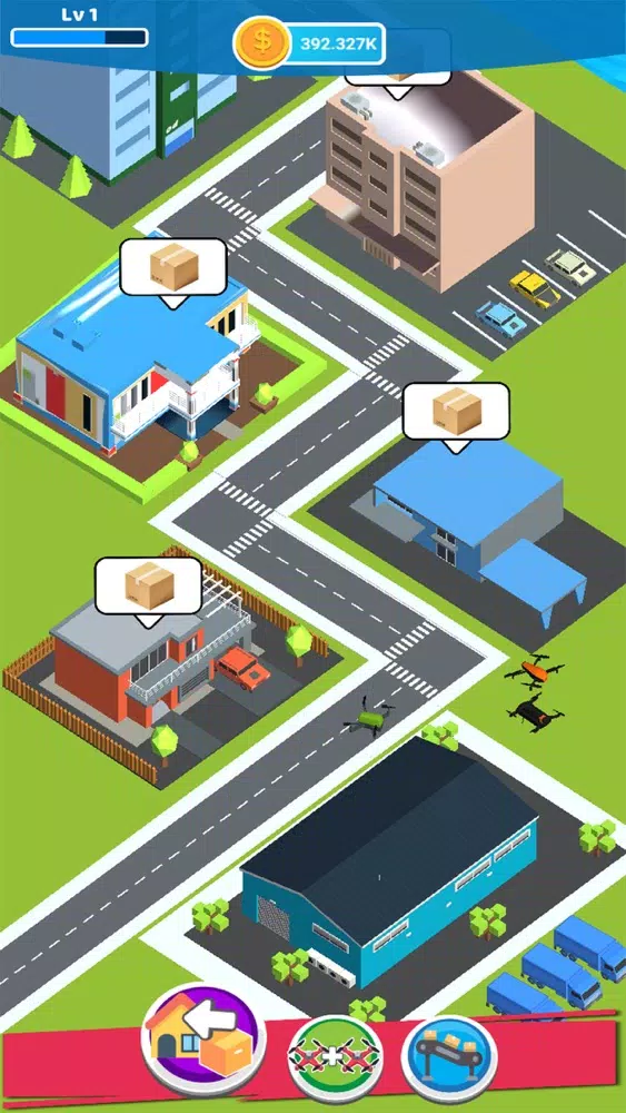 Capturas de tela do Idle Cargo Drone