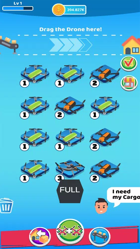 Capturas de tela do Idle Cargo Drone
