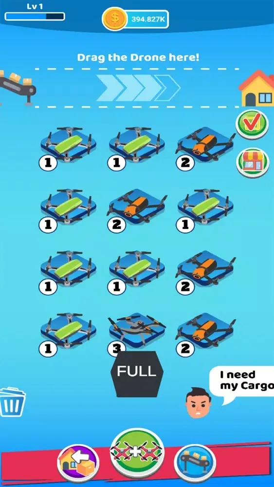 Idle Cargo Drone 스크린샷